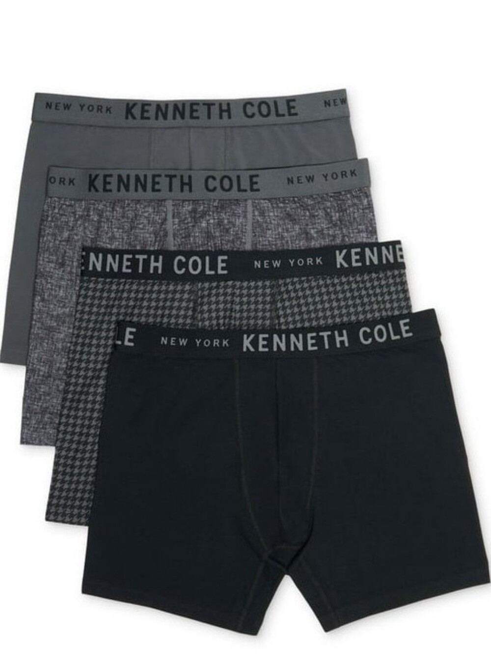 (Ew)Kenneth Cole Men's 4-Pack Boxer Briefs -